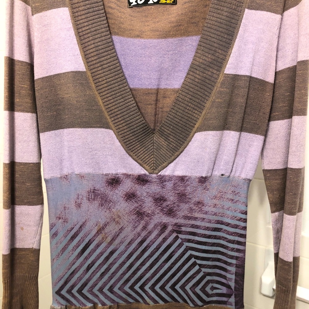 Custom Striped Sweater Dress